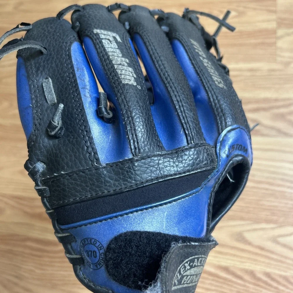 Franklin Custom Fit RTP Series Youth Baseball Glove Mitt Blue Black Size 9.5